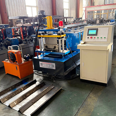 PLC Control Galvanized Steel Profile Purlin Making Roll Forming Machine 3mm Thickness 