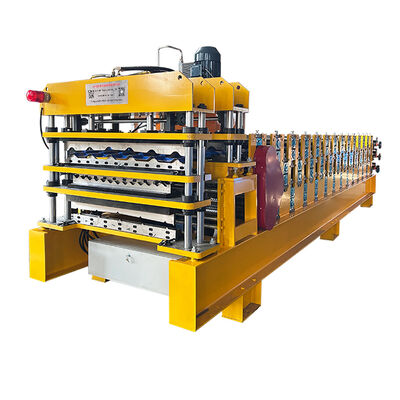 เครื่องขึ้นรูปแผ่นหลังคาเหล็ก PPGI & GI สามชั้น