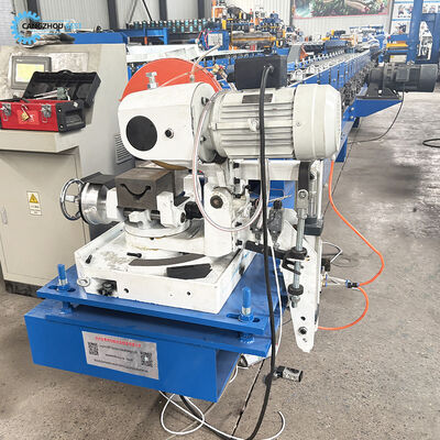 Customized Saw Cutting Stainless Steel Gutter Roll Forming Machine 