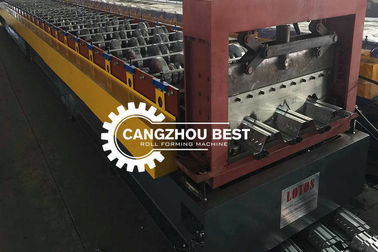 ความกว้างของโค้ล 1250 มม โลหะเหล็กเหล็กเหล็กกระปุกพื้นทําแผ่นฝาผนัง Roll Forming Machine