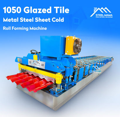 3.5T Chain Transmission 1000mm Roof Tile Roll Forming Machine อุปกรณ์การผลิตกระเบื้องหลังคา